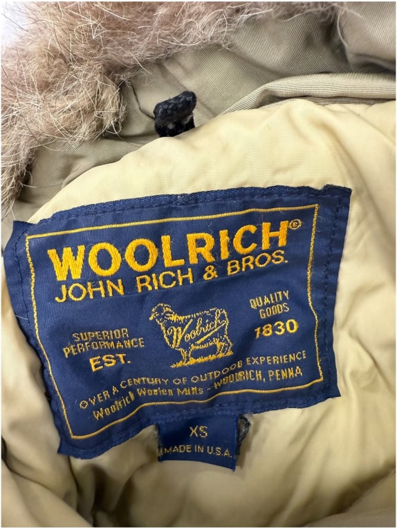 VINTAGE WOOLRICH ARCTIC PARKA DOWN FILLED ΜΠΟΥΦΑΝ ΧΑΚΙ XS