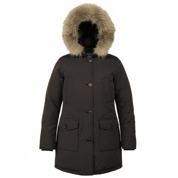 VINTAGE WOOLRICH ARCTIC PARKA ΜΠΟΥΦΑΝ ΜΕ ΓΟΥΝΑ ΜΑΥΡΟ/ΣΚΟΥΡΟ ΚΑΦΕ XS