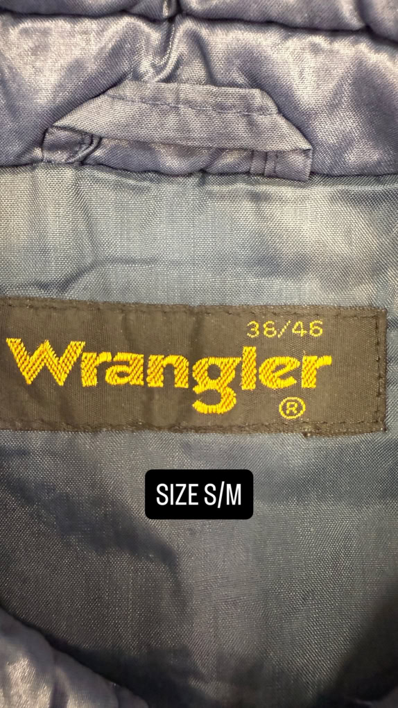 Gilet da uomo vintage Wrangler giacca smanicata