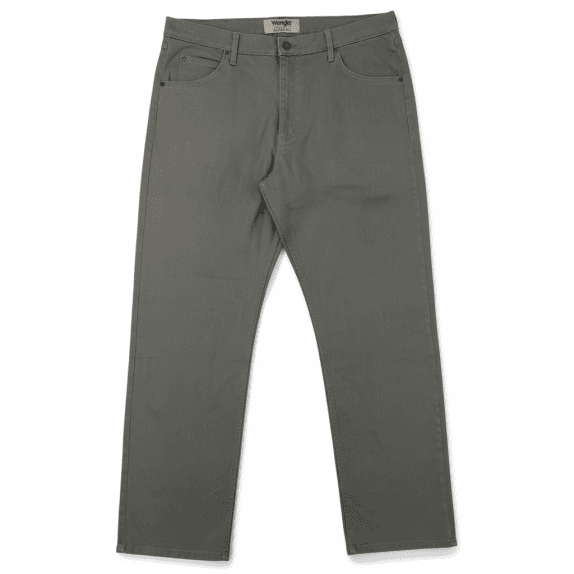 VINTAGE WRANGLER AUTHENTICS PANTALONE UOMO STRAIGHT LEG GRIGIO L