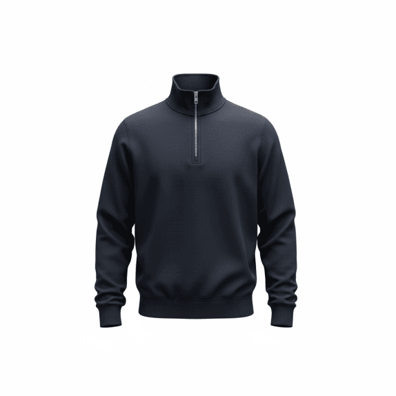 VINTAGE WRANGLER HALF-ZIP SWEATSHIRT DARK BLUE MEN'S M