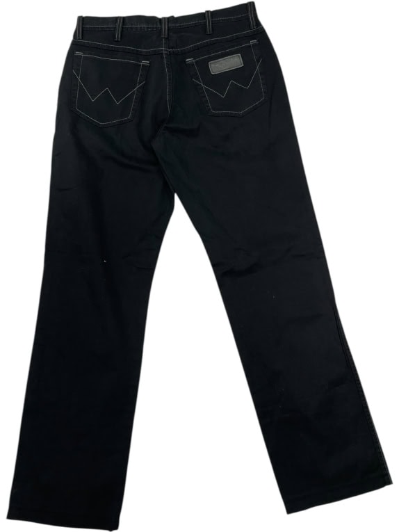 VINTAGE WRANGLER TROUSERS BLACK MEN'S L