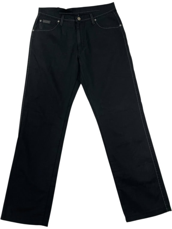 VINTAGE WRANGLER TROUSERS BLACK MEN'S L