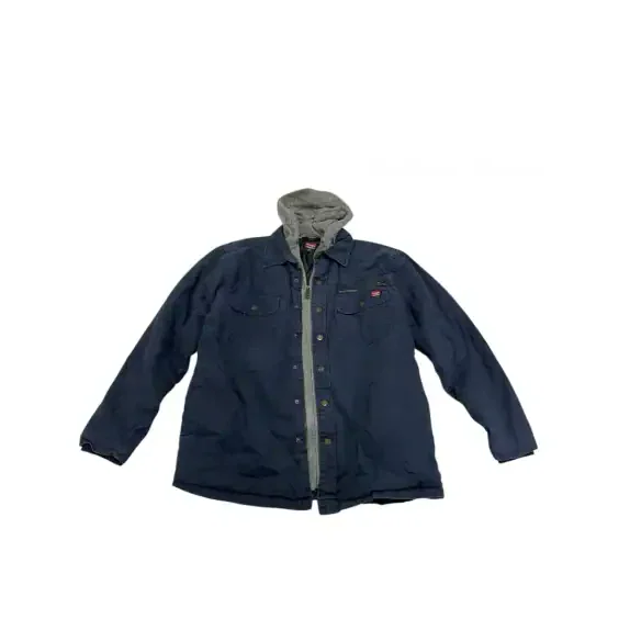 VINTAGE WRANGLER WORKWEAR ΜΠΑΡΚΑΣ ΜΕ ΕΝΣΩΜΑΤΩΜΕΝΗ ΚΟΥΚΟΥΛΑ ΜΠΛΕ ΣΚΟΥΡΟ ΑΝΔΡΙΚΟ M