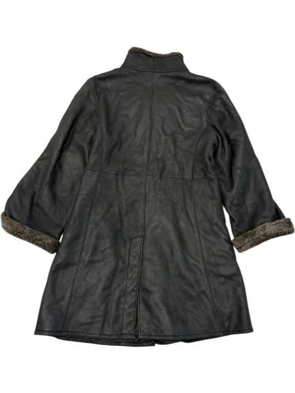 VINTAGE ZAFFERS ΓΥΝΑΙΚΕΙΟ ΔΕΡΜΑΤΙΝΟ ΠΑΛΤΟ ΜΕ ΓΟΥΝΑ S/M