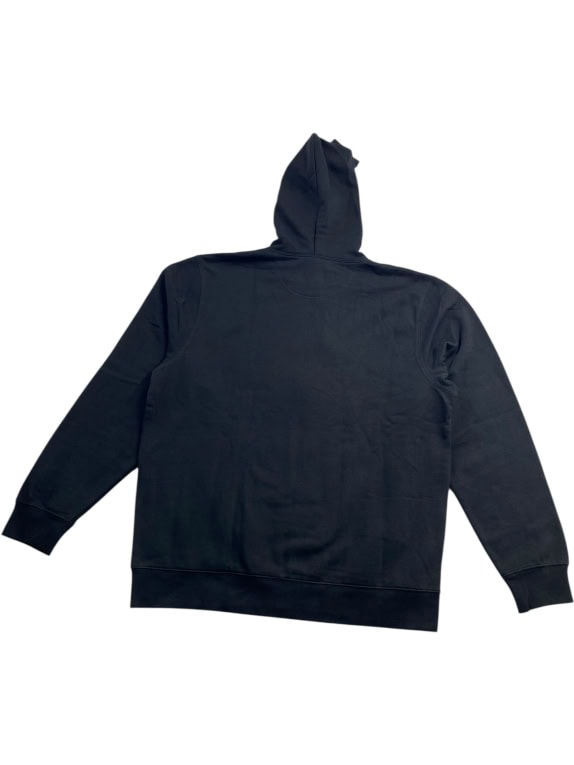 VINTAGE HOODED ZIP-UP SWEATSHIRT CASUAL BLACK MEN'S XL