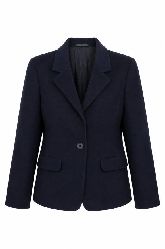 PENNYBLACK BLAZER CLASSIC NAVY WOMEN PRE OWNED S