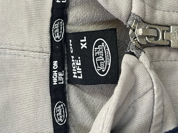 VON DUTCH ΦΟΥΤΕΡ ΜΕ ΚΟΥΚΟΥΛΑ MINIMAL ΓΚΡΙ ΑΝΤΡΙΚΟ PRE OWNED XL