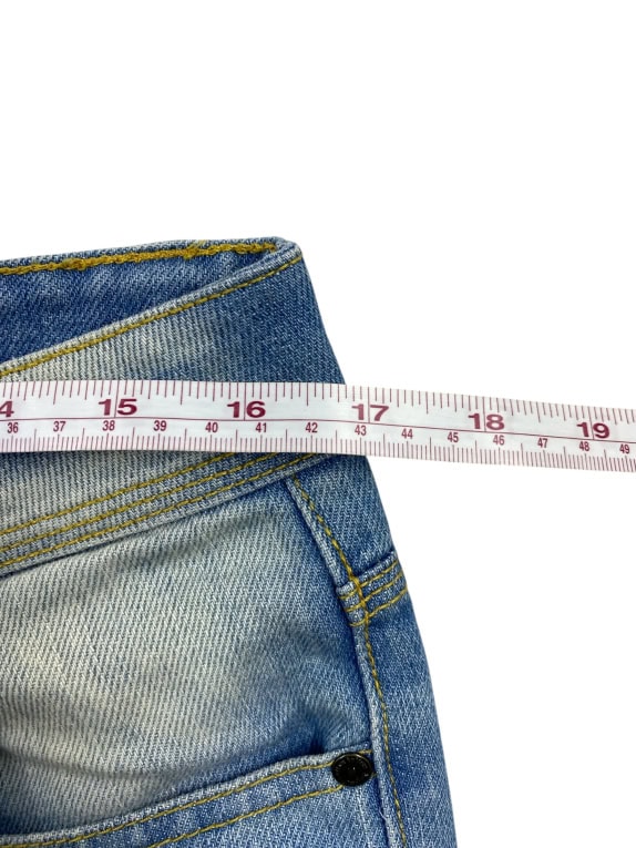 VON DUTCH Bermuda jeans logo vintage blu da uomo M
