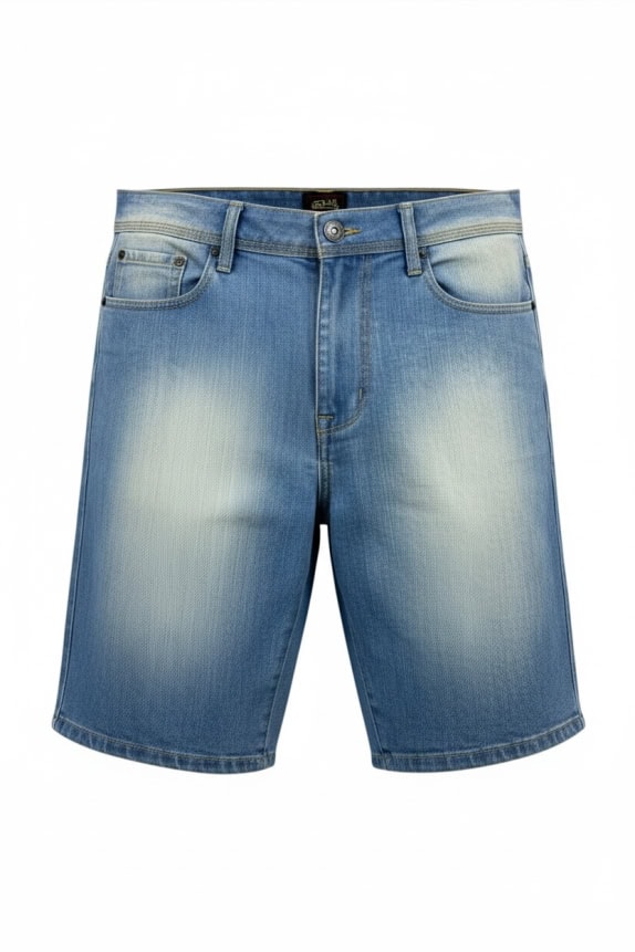 VON DUTCH Bermuda jeans logo vintage blu da uomo M