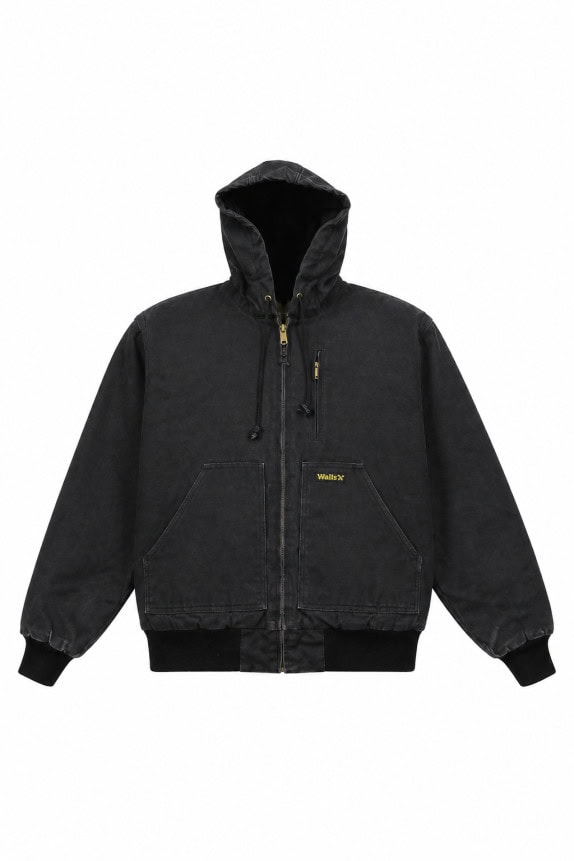 WALLIS ΑΝΟΡΑΚ WASHED ΜΑΥΡΟ ΑΝΔΡΙΚΟ PRE OWNED XL