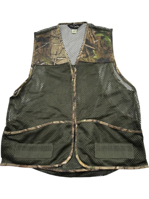 WALLO GILET UTILITY OLIVA CAMOUFLAGE UNISEX PRE OWNED M