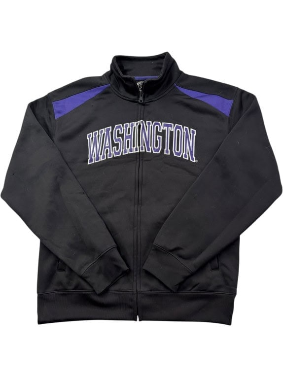 WASHINGTON ΖΑΚΕΤΑ TRACK COLLEGIATE ΜΑΥΡΗ ΑΝΤΡΙΚΗ PRE OWNED