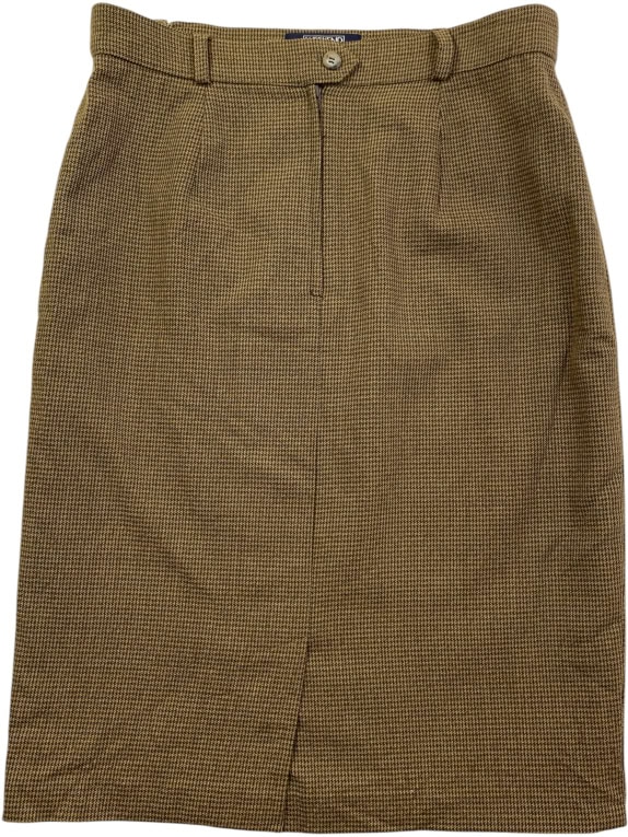 WEEKEND BY MAX MARA GONNA 90s A QUADRI MARRONE DA DONNA M