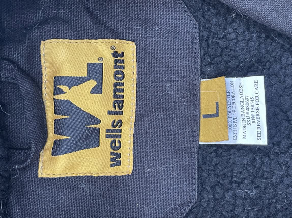 WELLS LAMONT GIACCA WORKWEAR NERO UOMO PRE OWNED L