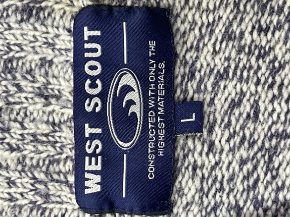 WEST SCOUT ΠΛΕΚΤΟ ΖΑΚΕΤΑ MELANGE ΓΚΡΙ UNISEX PRE OWNED L