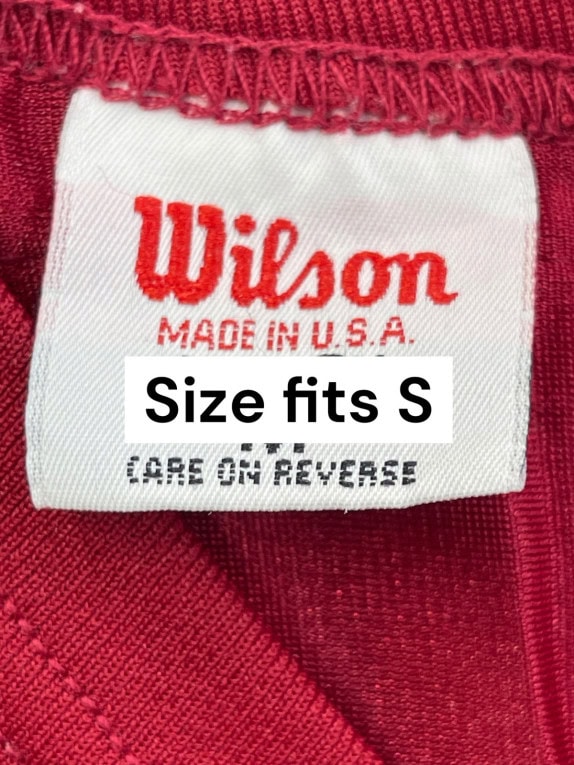 WILSON FOOTBALL JERSEY COLLEGIATE BORDEAUX ΑΝΤΡΙΚΟ PRE OWNED S