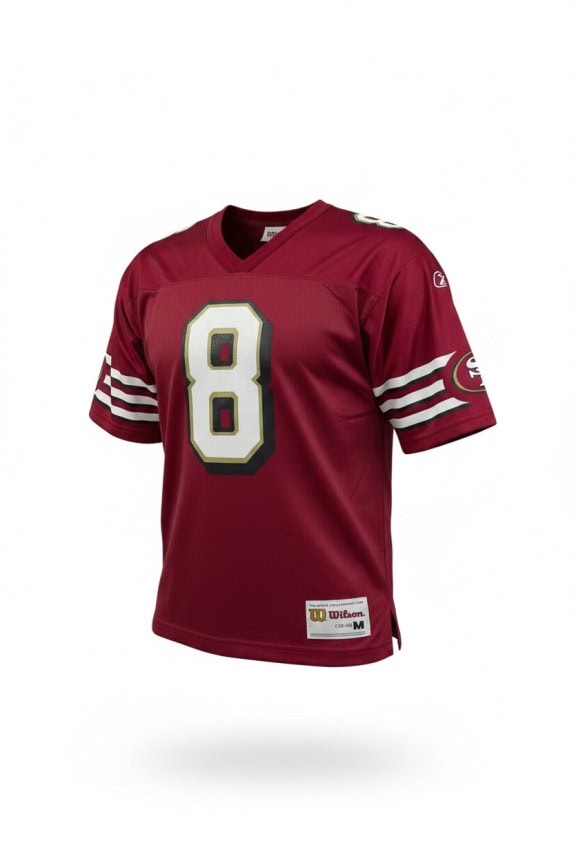 WILSON FOOTBALL JERSEY COLLEGIATE BORDEAUX MEN PRE OWNED S