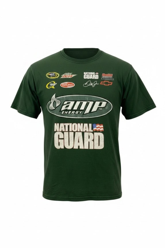 WINNERS CIRCLE ΚΟΝΤΟΜΑΝΙΚΟ T SHIRT RACING GRAPHIC ΣΚΟΥΡΟ ΠΡΑΣΙΝΟ ΑΝΤΡΙΚΟ PRE OWNED L
