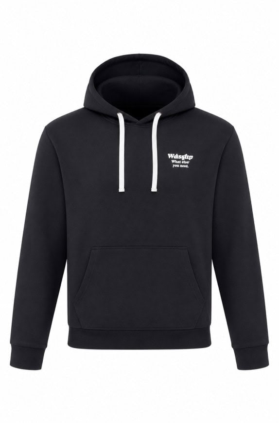 WRANGLER  HOODIE MINIMAL ΜΑΥΡΟ UNISEX PRE OWNED M