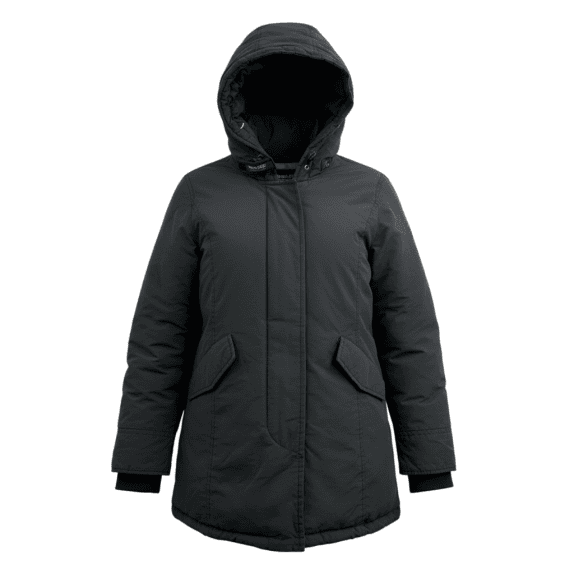 Woolrich Men’s Parka Jacket Black with Hood Size S