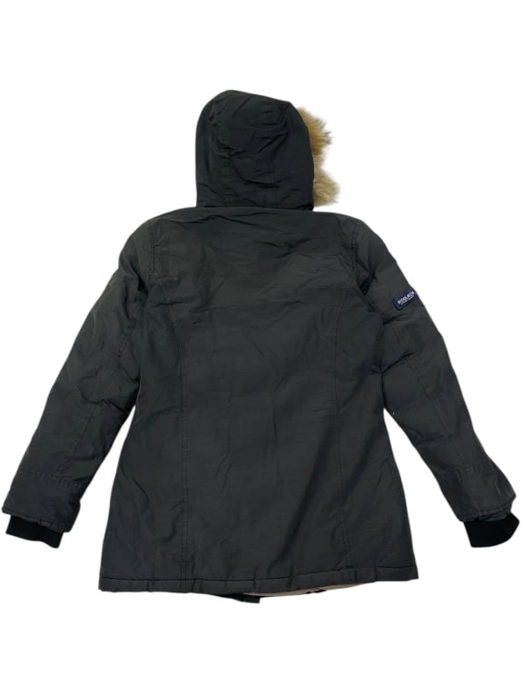 WOOLRICH ARCTIC PARKA NERO CON CAPPUCCIO E PELLICCIA