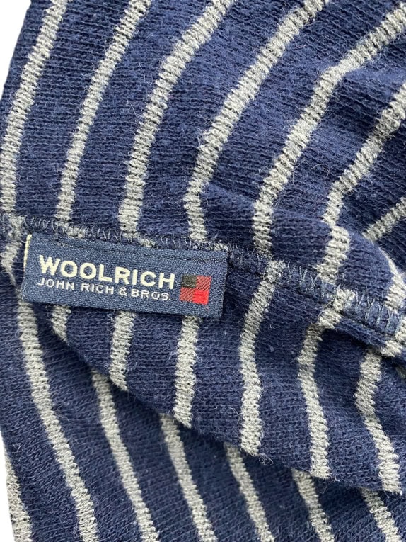 WOOLRICH Φούτερ Hoodie Vintage Με Κεντημένο Λογότυπο Γκρι Ανδρικό M