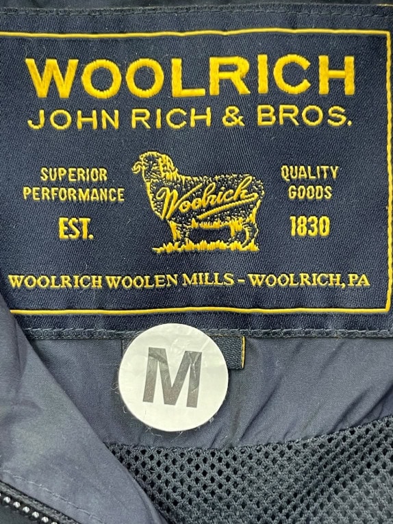 WOOLRICH JOHN RICH BROS ΜΠΟΜΠΕΡ ΤΖΑΚΕΤ MINIMAL NAVY ΑΝΤΡΙΚΟ PRE OWNED M