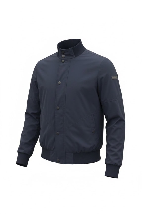 WOOLRICH JOHN RICH BROS ΜΠΟΜΠΕΡ ΤΖΑΚΕΤ MINIMAL NAVY ΑΝΤΡΙΚΟ PRE OWNED M