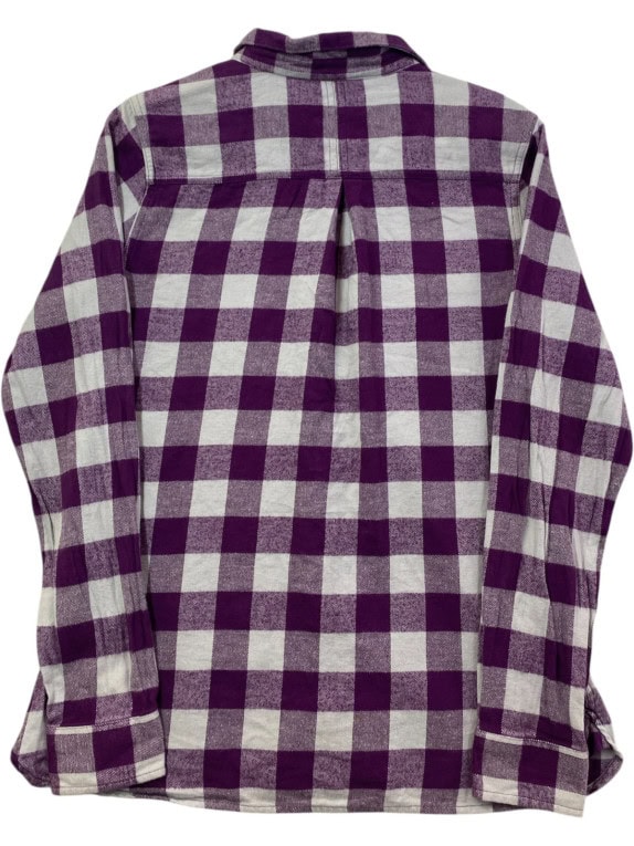 WOOLRICH ΚΑΡΟ ΠΟΥΚΑΜΙΣΟ CLASSIC ΜΩΒ ΓΚΡΙ ΓΥΝΑΙΚΕΙΟ PRE OWNED S