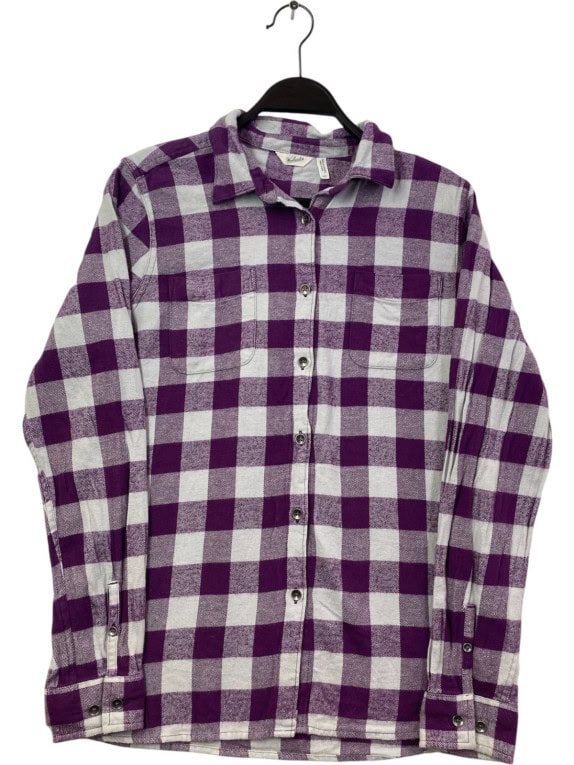 WOOLRICH ΚΑΡΟ ΠΟΥΚΑΜΙΣΟ CLASSIC ΜΩΒ ΓΚΡΙ ΓΥΝΑΙΚΕΙΟ PRE OWNED S