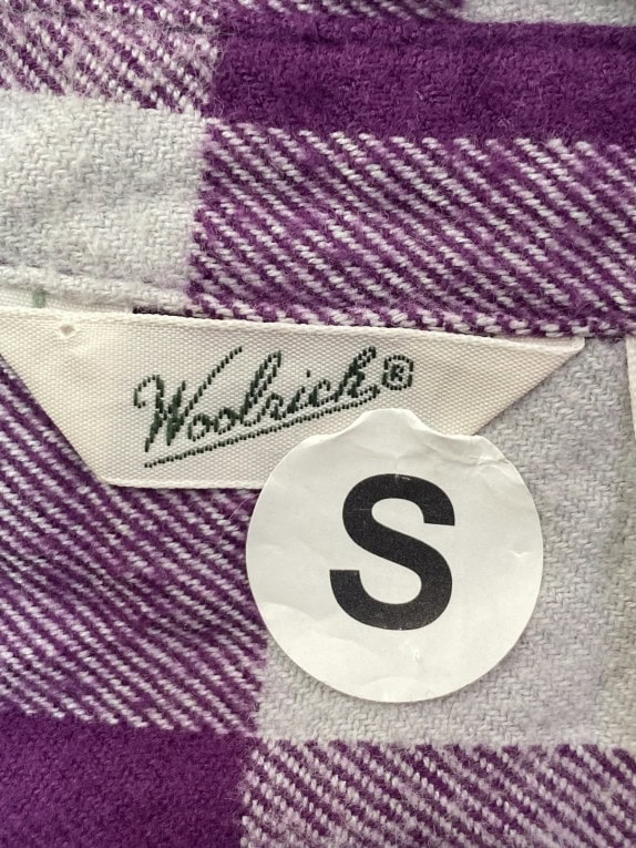 WOOLRICH ΚΑΡΟ ΠΟΥΚΑΜΙΣΟ CLASSIC ΜΩΒ ΓΚΡΙ ΓΥΝΑΙΚΕΙΟ PRE OWNED S