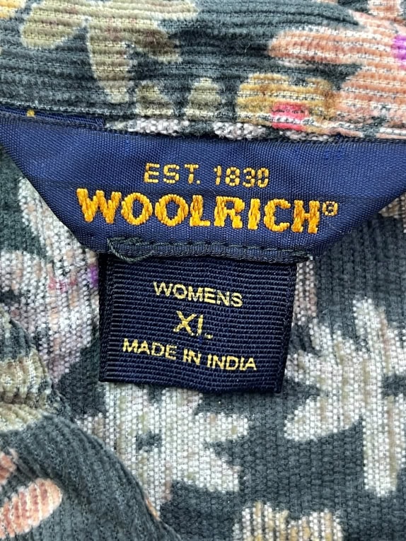 WOOLRICH ΚΟΤΛΕ ΠΟΥΚΑΜΙΣΟ ΜΕ FLORAL PRINT ΠΡΑΣΙΝΟ ΓΥΝΑΙΚΕΙΟ XL