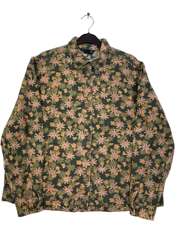 WOOLRICH ΚΟΤΛΕ ΠΟΥΚΑΜΙΣΟ ΜΕ FLORAL PRINT ΠΡΑΣΙΝΟ ΓΥΝΑΙΚΕΙΟ XL