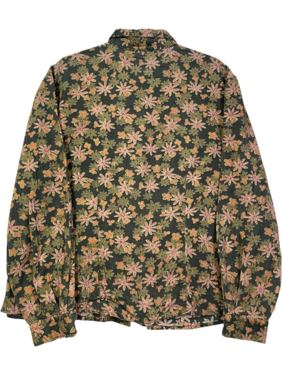 WOOLRICH ΚΟΤΛΕ ΠΟΥΚΑΜΙΣΟ ΜΕ FLORAL PRINT ΠΡΑΣΙΝΟ ΓΥΝΑΙΚΕΙΟ XL