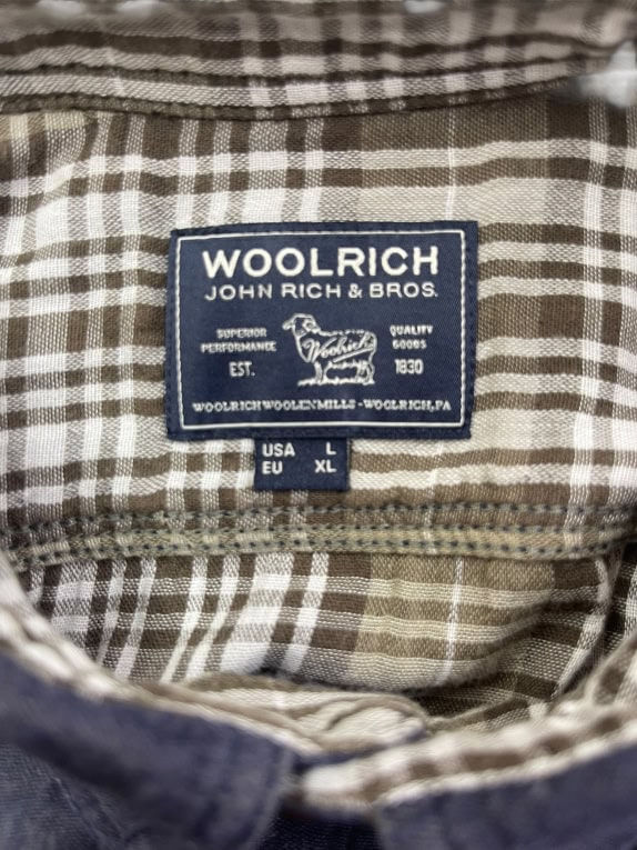 WOOLRICH John Rich & Bros. Long Sleeve Casual Shirt Blue Men’s XL