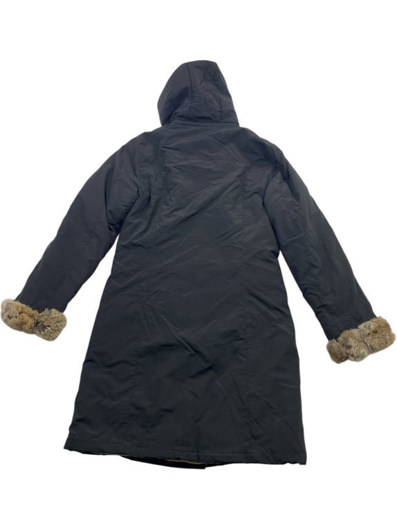 WOOLRICH Μπουφάν Parka Vintage Γούνα Μαύρο Γυναικείο L