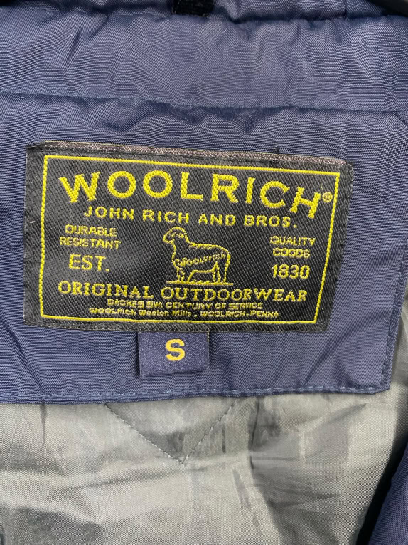 WOOLRICH Μπουφάν Parka Vintage Γούνα Μπλε Γυναικείο S