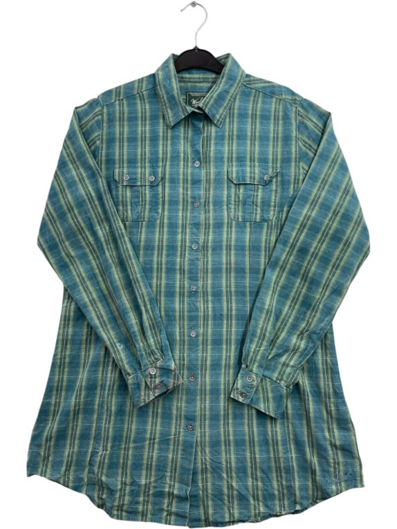 WOOLRICH SHIRT CLASSIC BLUE WOMENS PRE OWNED L
