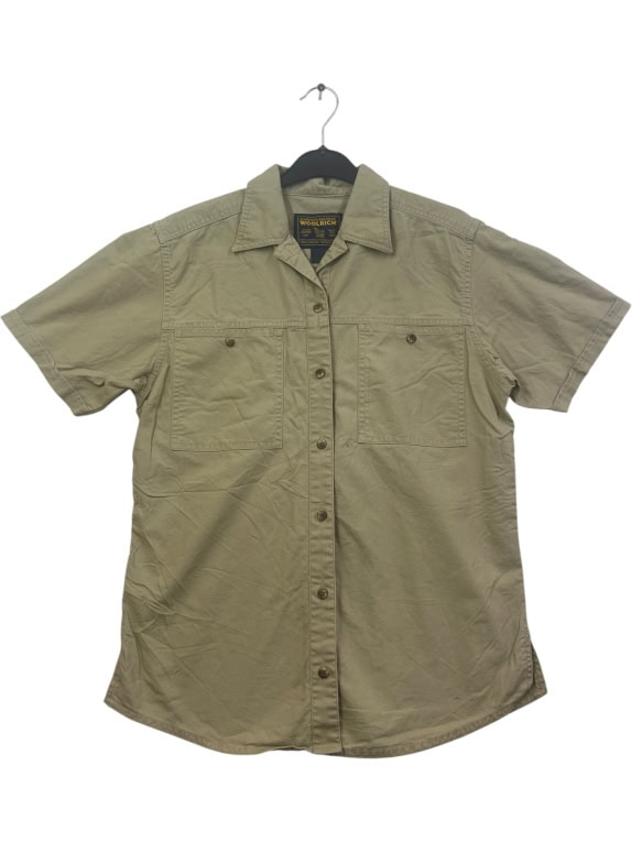 WOOLRICH Πουκάμισο Κοντομάνικο Μπεζ ΓΥΝΑΙΚΕΙΟ M
