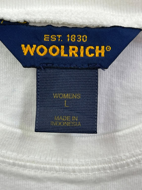 T-shirt Woolrich bianca da uomo L