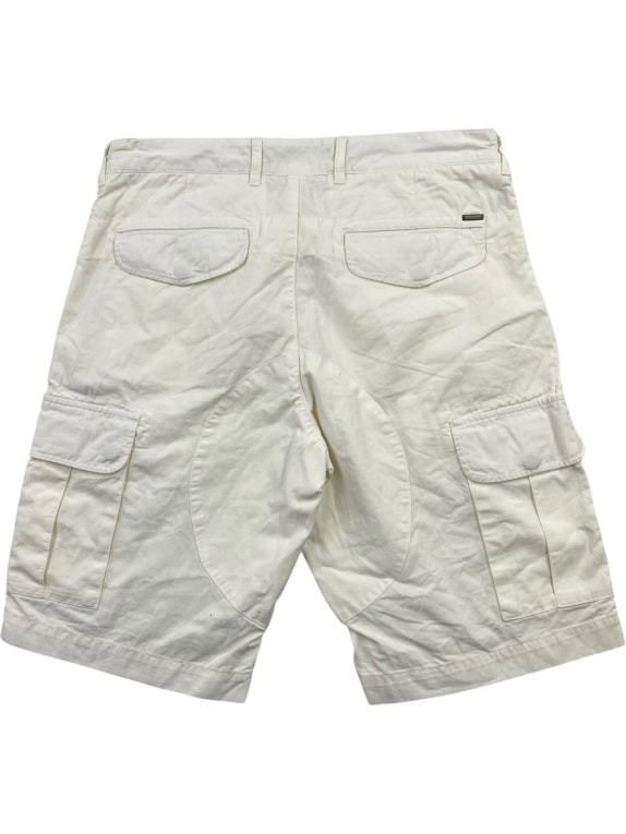 WOOLRICH ΒΕΡΜΟΥΔΑ CARGO CASUAL LOGO PATCH ΛΕΥΚΟ ΑΝΔΡΙΚΟ M