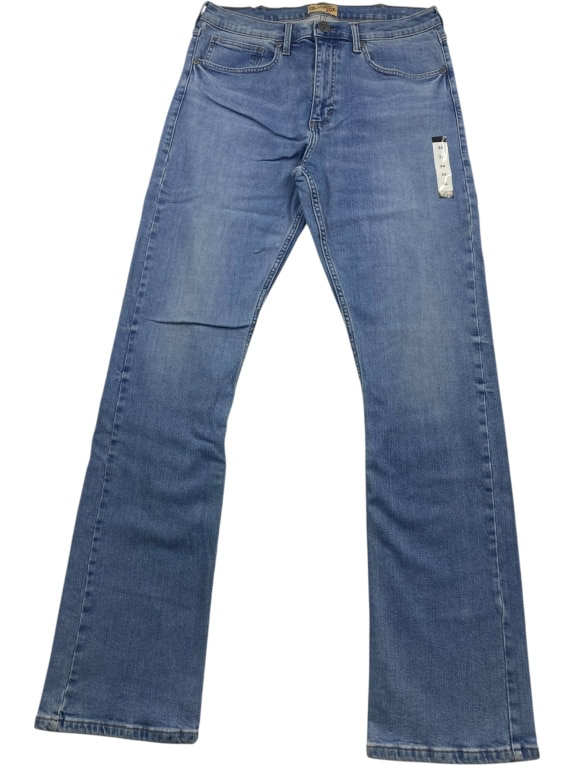 WRANGLER 20X ΤΖΙΝ ΠΑΝΤΕΛΟΝΙ VINTAGE STYLE ΜΕ ΔΕΡΜΑΤΙΝΟ LOGO PATCH ΜΠΛΕ ΑΝΔΡΙΚΟ L