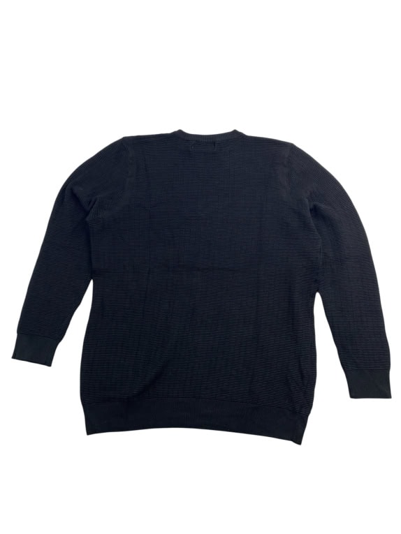 Wrangler Ανδρικό Πλεκτό Πουλόβερ Ribbed Μαύρο XL