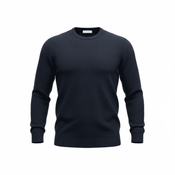 Wrangler Ανδρικό Πλεκτό Πουλόβερ Ribbed Μαύρο XL