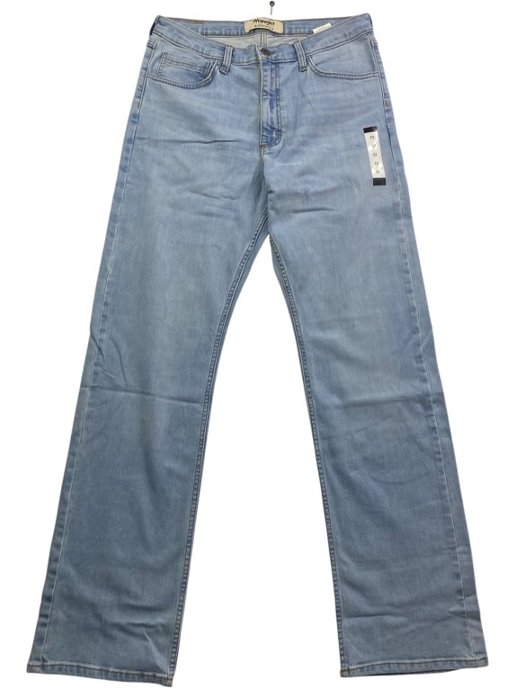 Wrangler Authentics Jean Παντελόνι Straight Fit Ανοιχτό Μπλε Ανδρικό M (W32xL32)