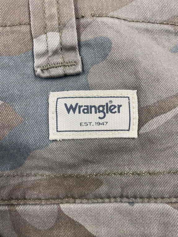WRANGLER PANTALONE CARGO STILE MILITARE CAMOUFLAGE DA UOMO L