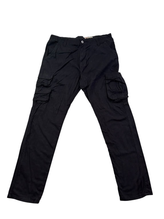 WRANGLER PANTALONI CARGO UTILITY NERO UOMO PRE OWNED XL