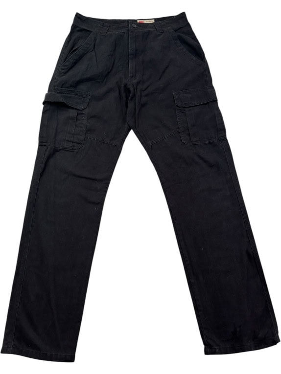WRANGLER CARGO PANTS WORKWEAR BLACK MEN PRE OWNED M