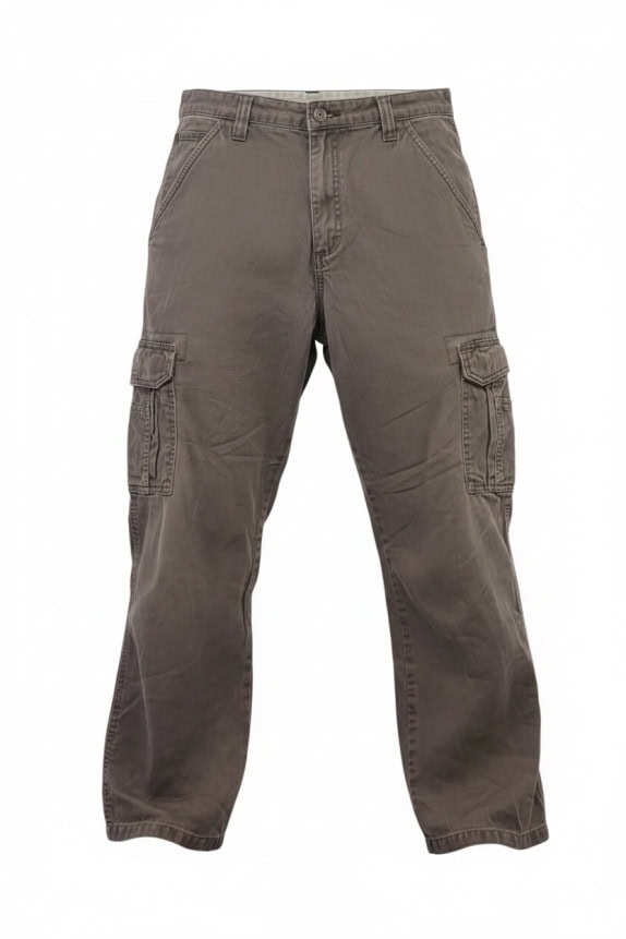 WRANGLER CARGO PANTS UTILITY WASHED BROWN MEN PRE OWNED S